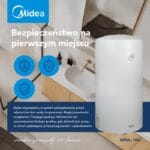 Elektryczny podgrzewacz wody akumulacyjny, 100 l, D100-15F6, Midea - obrazek 16