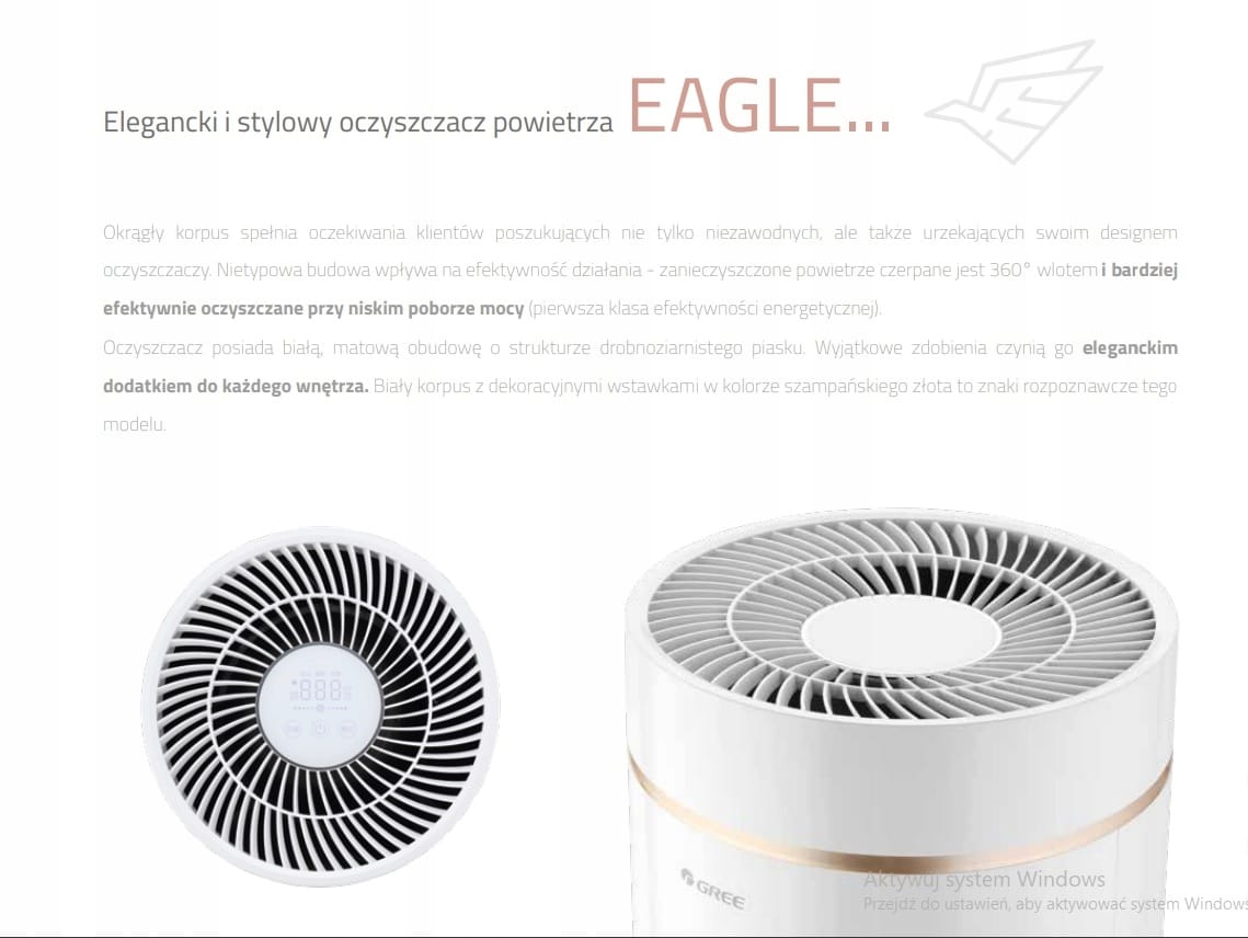 gree eagle5 GCF350ASNA4 Oczyszczacz powietrza Gree Eagle GCF350ASNA - obrazek 9