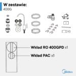 Filtr odwróconej osmozy Midea 400GPD bez zbiornika - obrazek 8