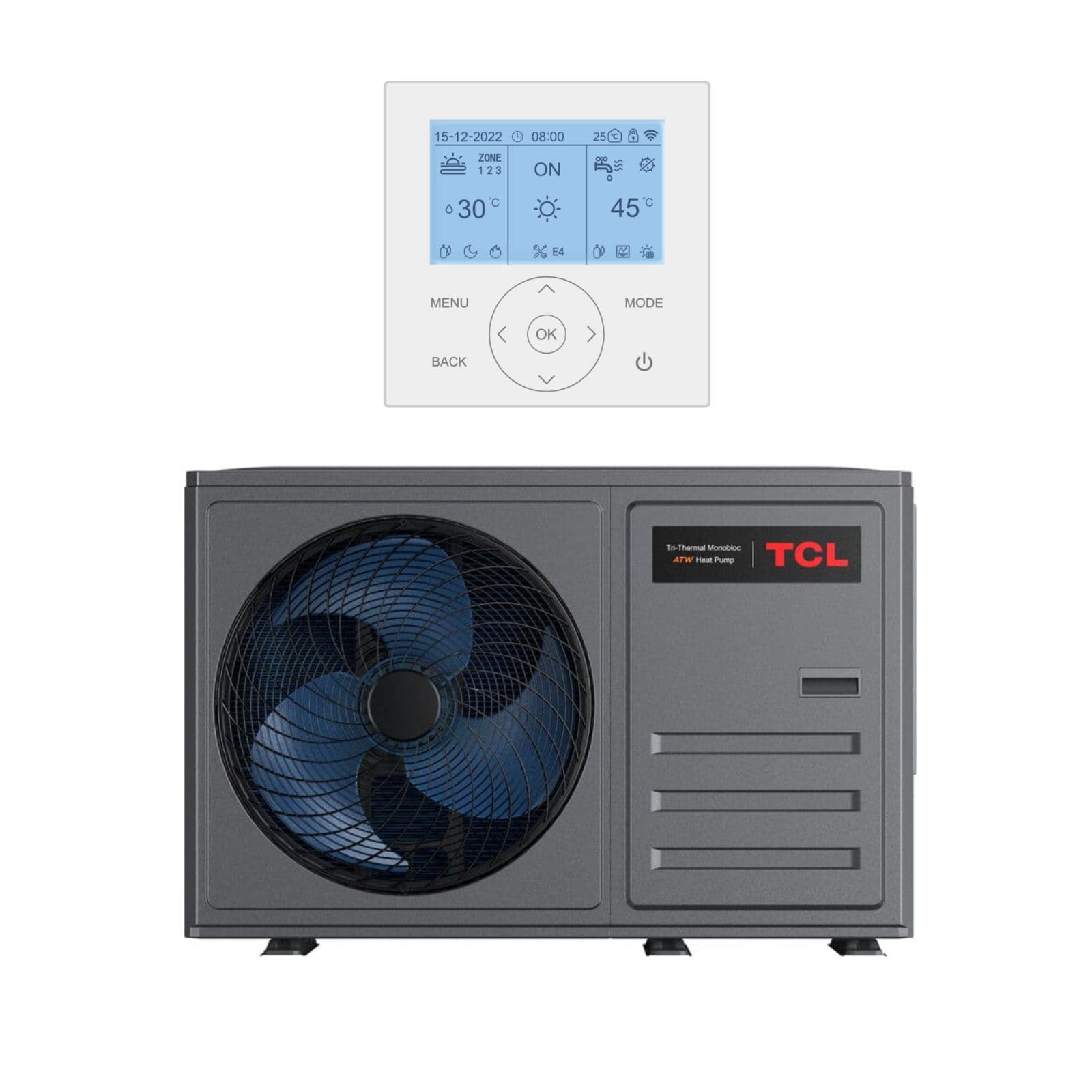 main-min Pompa ciepła monoblok TCL HB129TD0 Tri-thermal ATW Heat Pump Monoblok R32 WI-FI 12,1 kW - obrazek 1