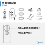 Filtr odwróconej osmozy bez zbiornika Midea 800GPD - obrazek 10