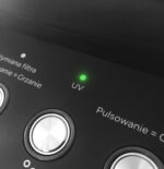 Panel sterowania dystrybutora Midea JS1844T czarny z podświetlanymi przyciskami i sensorem zbliżeniowym, opcja UV