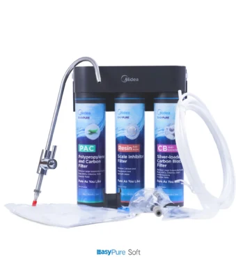 Filtr przepływowy Midea EasyPure Soft - 3-stopniowa filtracja wody